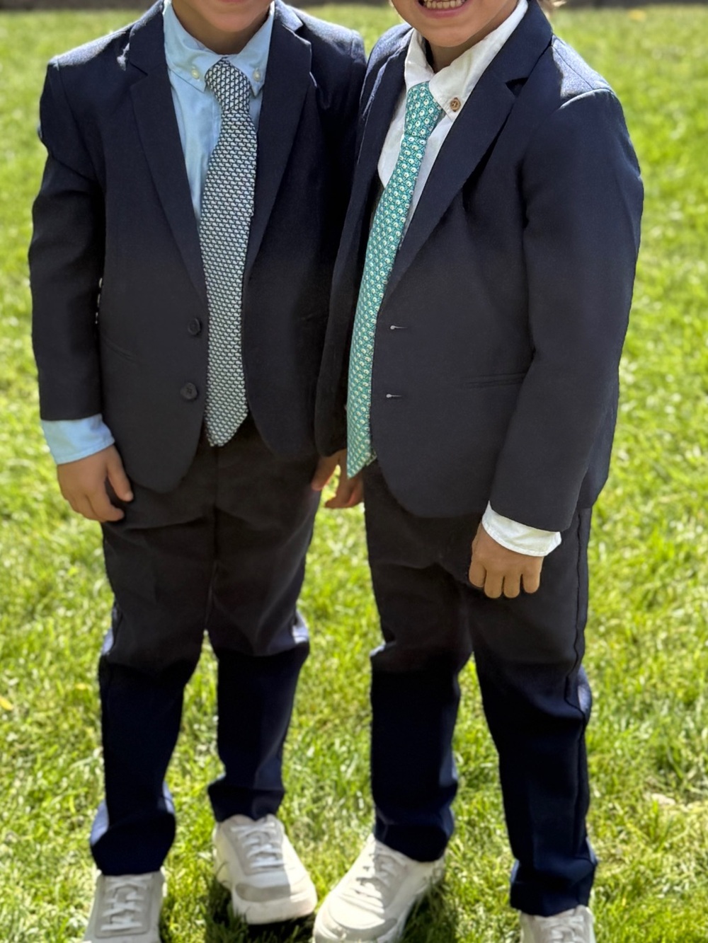 H&M boys slim fit suits